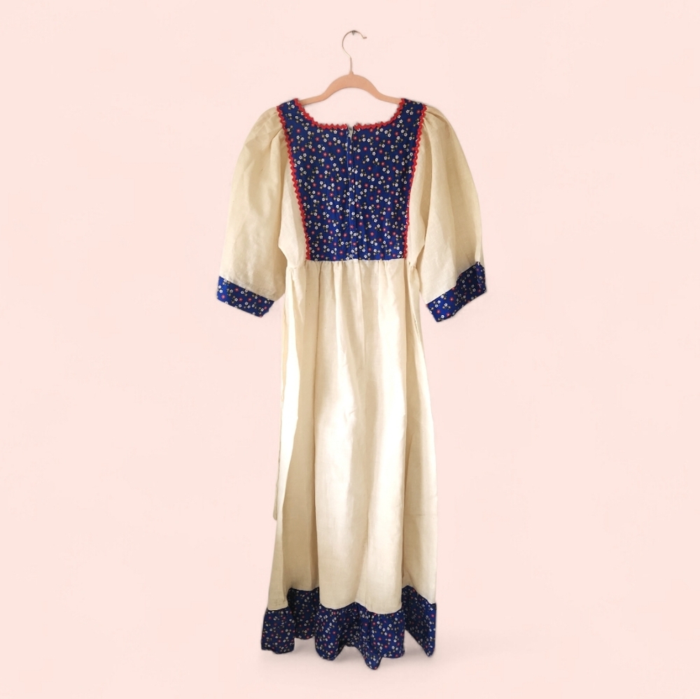 Vintage 70s Maxi Cottagecore Praire Dress - Picture 5 of 11